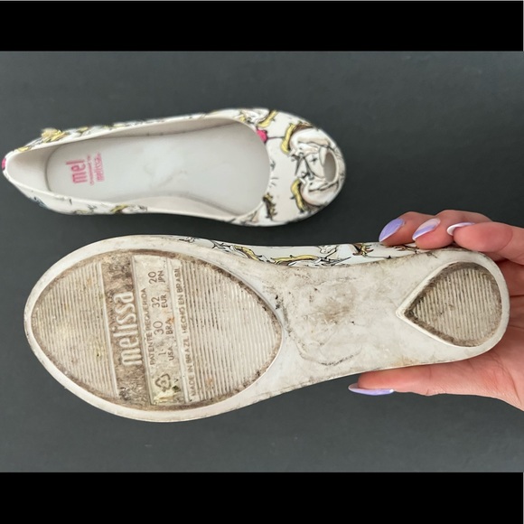 Mel By Melissa Unicorn Peep Toe Flats - Picture 4 of 7